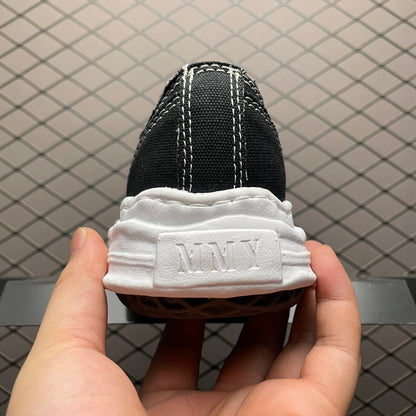 Maison MIHARA YASUHIRO HANK OG Sole Canvas Low-top Sneaker "Black"