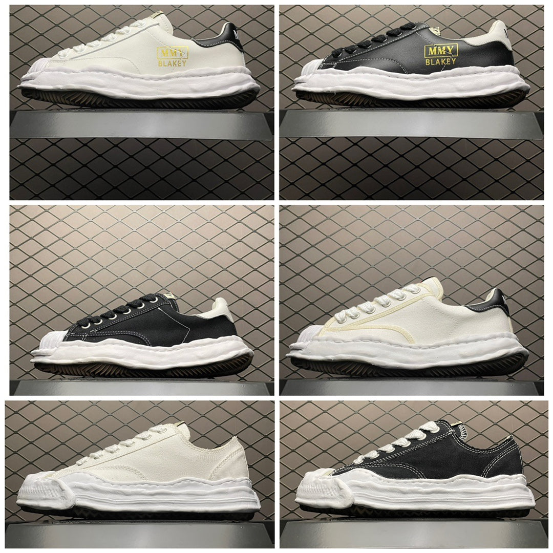 Maison MIHARA YASUHIRO HANK OG Sole Canvas Low-top Sneaker "Black"