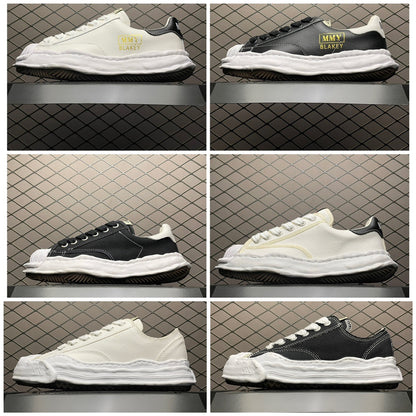 Maison MIHARA YASUHIRO HANK OG Sole Canvas Low-top Sneaker "Black"