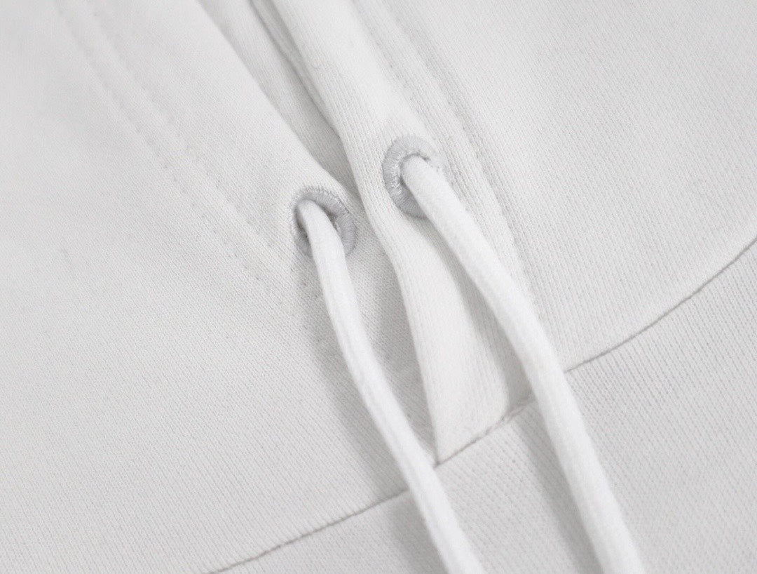 Balenciaga Men's White Logo Wreath Hoodie