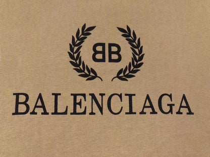 Balenciaga Men's White Logo Wreath Hoodie