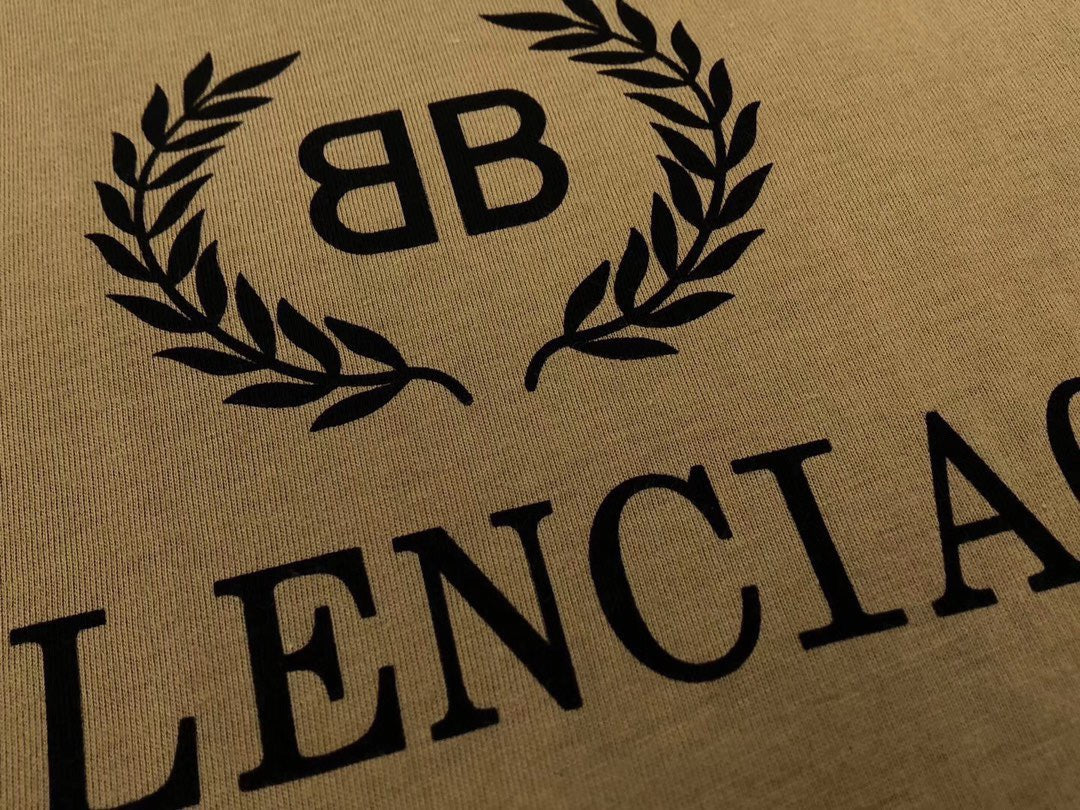 Balenciaga Men's White Logo Wreath Hoodie