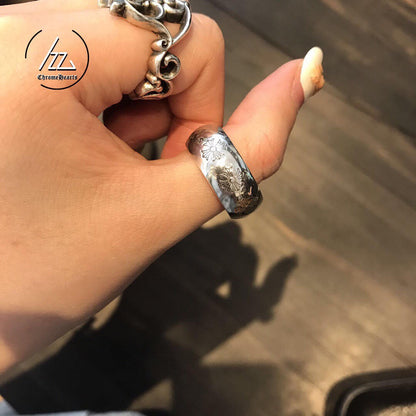 Chrome hearts round cross ring