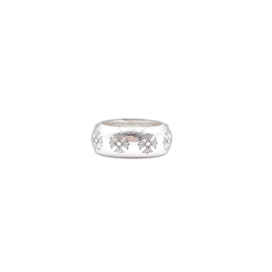 Chrome hearts round cross ring