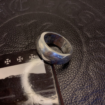 Chrome hearts round cross ring