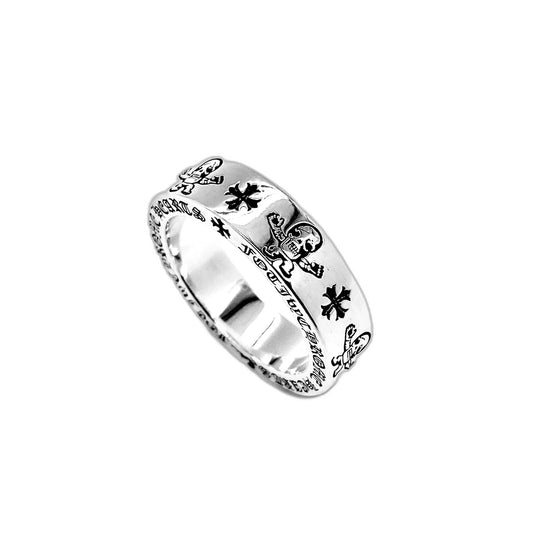 CHROME HEARTS Skull letter ring