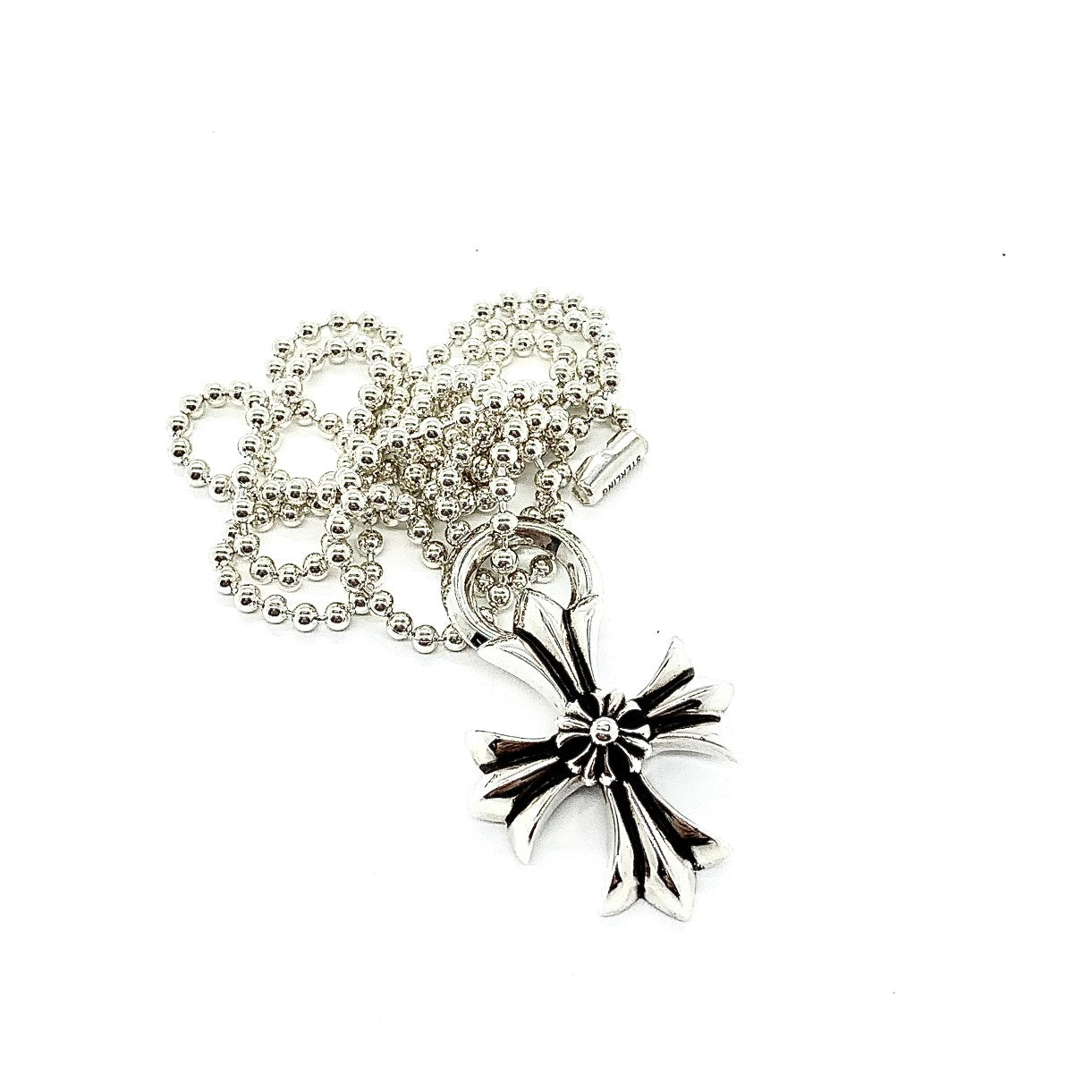 CHROME HEARTS Double Cross Flower Necklace