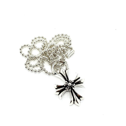 CHROME HEARTS Double Cross Flower Necklace