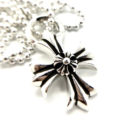 CHROME HEARTS Double Cross Flower Necklace
