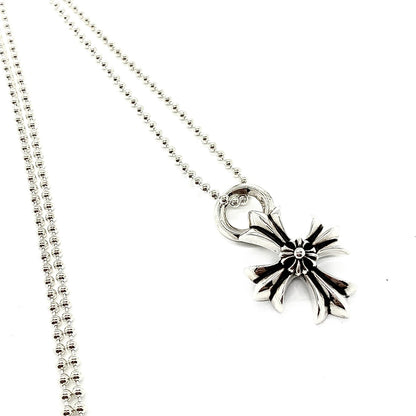 CHROME HEARTS Double Cross Flower Necklace
