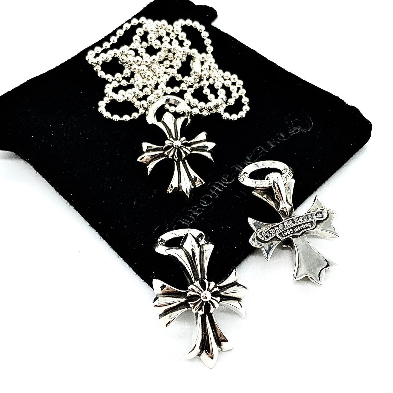 CHROME HEARTS Double Cross Flower Necklace