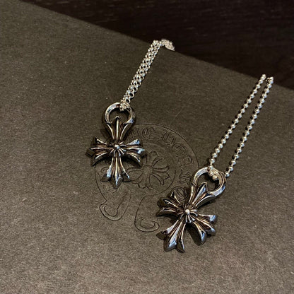 CHROME HEARTS Double Cross Flower Necklace