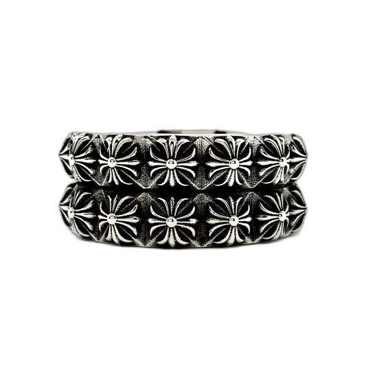 CHROME HEARTS Double Cross Flower Ring