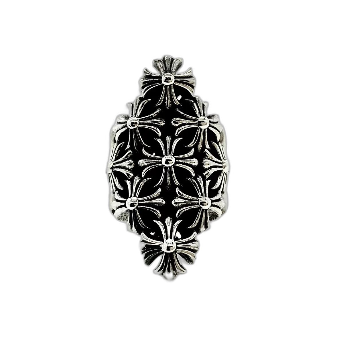 CHROME HEARTS Fortress Cross Ring