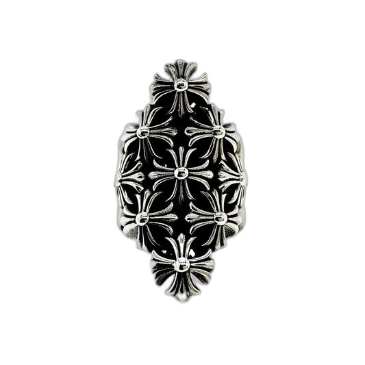 CHROME HEARTS Fortress Cross Ring
