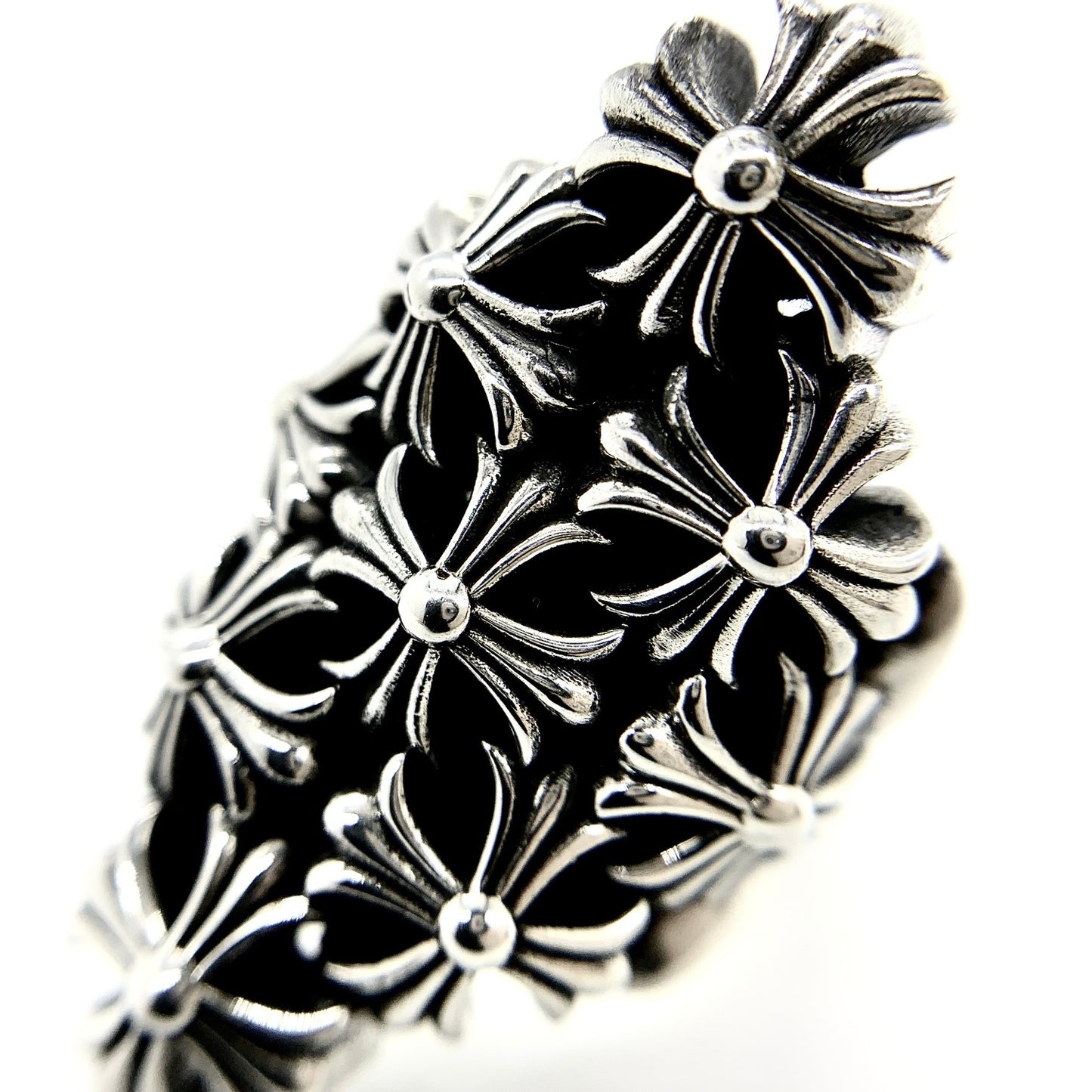 CHROME HEARTS Fortress Cross Ring