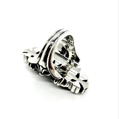CHROME HEARTS Fortress Cross Ring