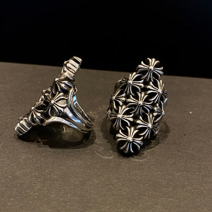 CHROME HEARTS Fortress Cross Ring