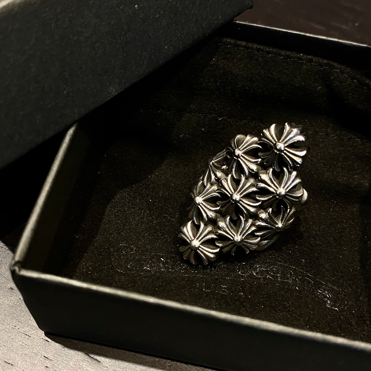 CHROME HEARTS Fortress Cross Ring