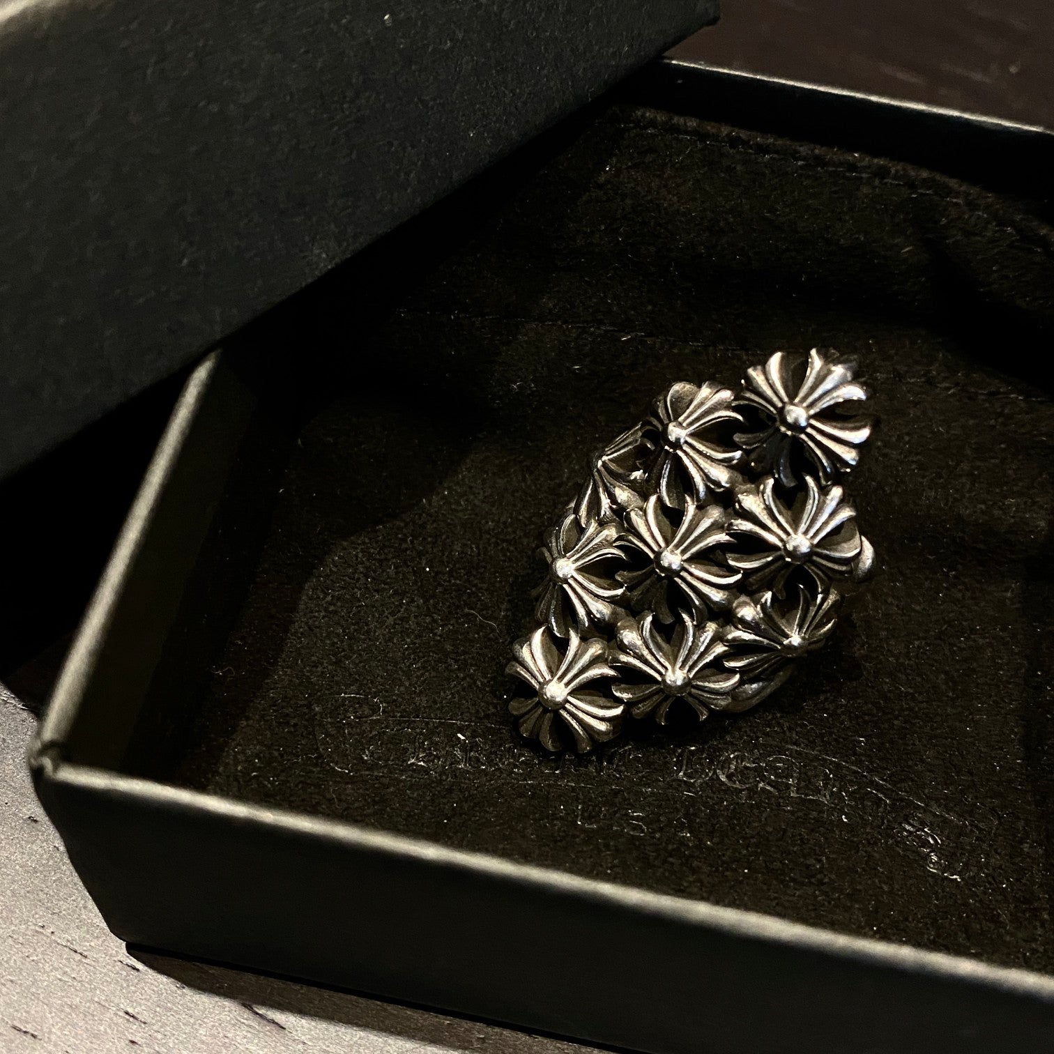 CHROME HEARTS Fortress Cross Ring