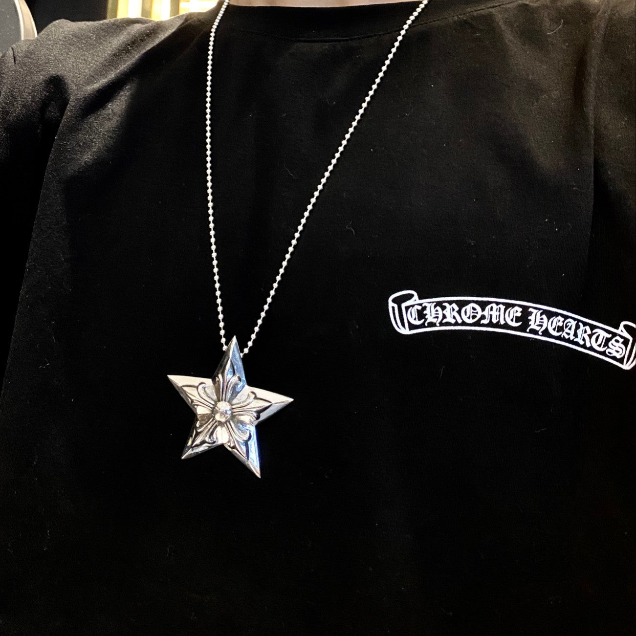 Chrome Hearts Large Pentagram Necklace