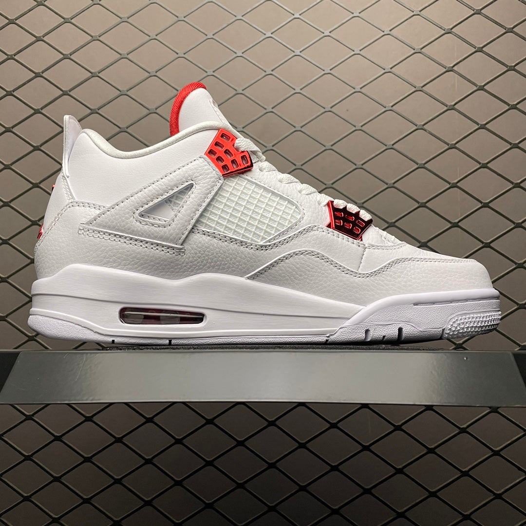 NIKE AIR JORDAN 4 RETRO "METALLIC PACK" UNIVERSITY RED