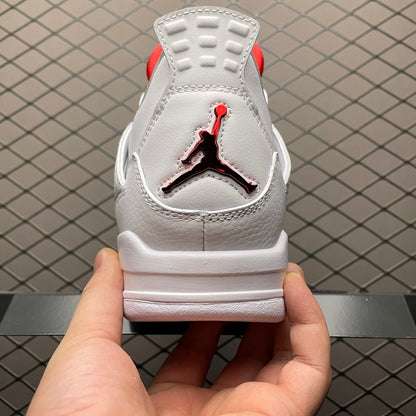 NIKE AIR JORDAN 4 RETRO "METALLIC PACK" UNIVERSITY RED