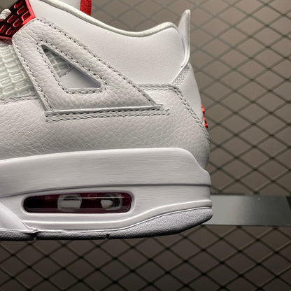 NIKE AIR JORDAN 4 RETRO "METALLIC PACK" UNIVERSITY RED