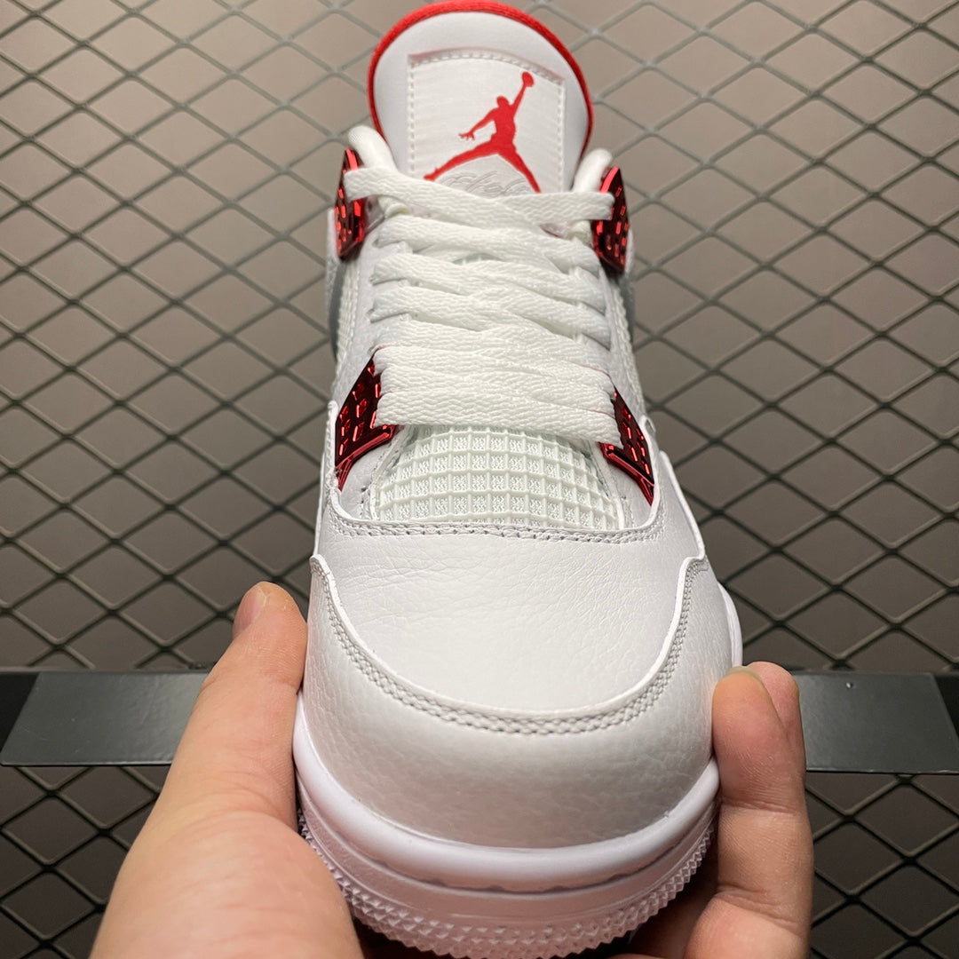 NIKE AIR JORDAN 4 RETRO "METALLIC PACK" UNIVERSITY RED