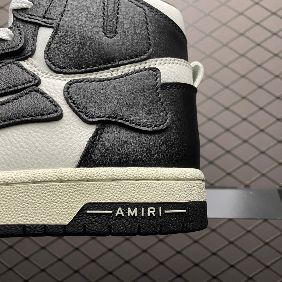 Amiri Skel Top High 'White Black'