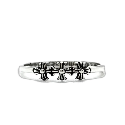 CHROME HEARTS Three Cross Flower Ring