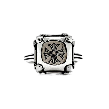 CHROME HEARTS KH butterfly flower diamond ring