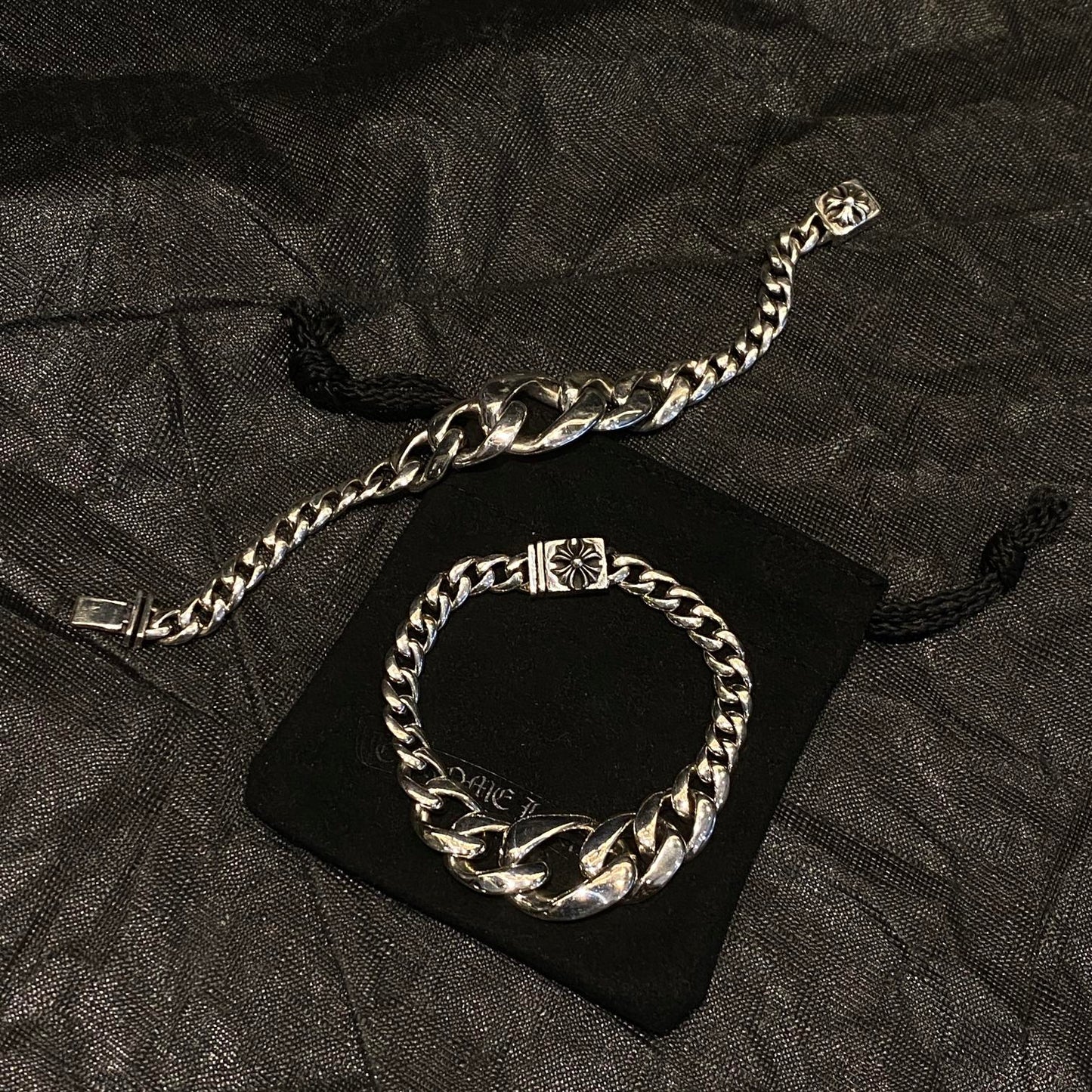 CHROME HEARTS Cross Flower Polished Gradient Bracelet