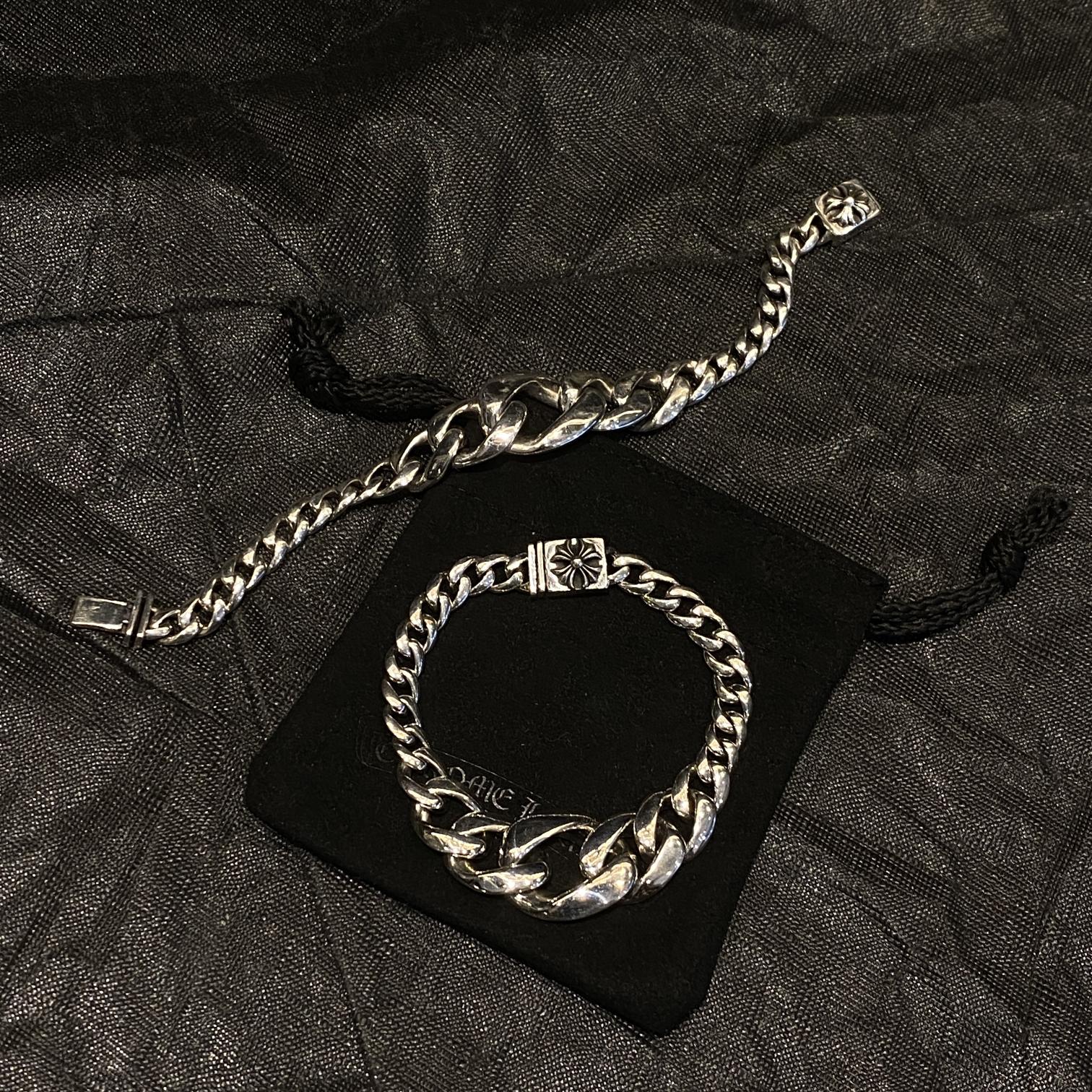 CHROME HEARTS Cross Flower Polished Gradient Bracelet