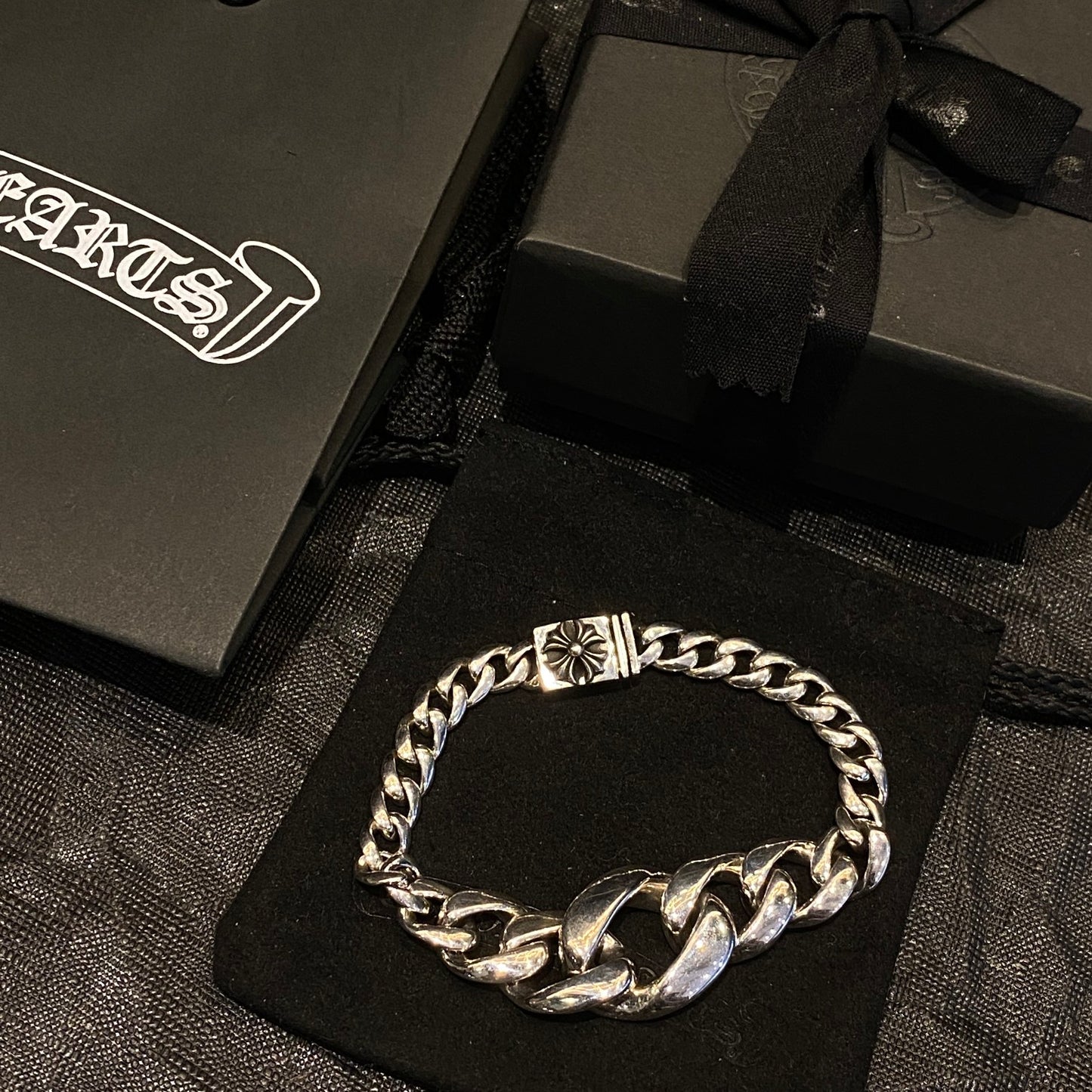CHROME HEARTS Cross Flower Polished Gradient Bracelet