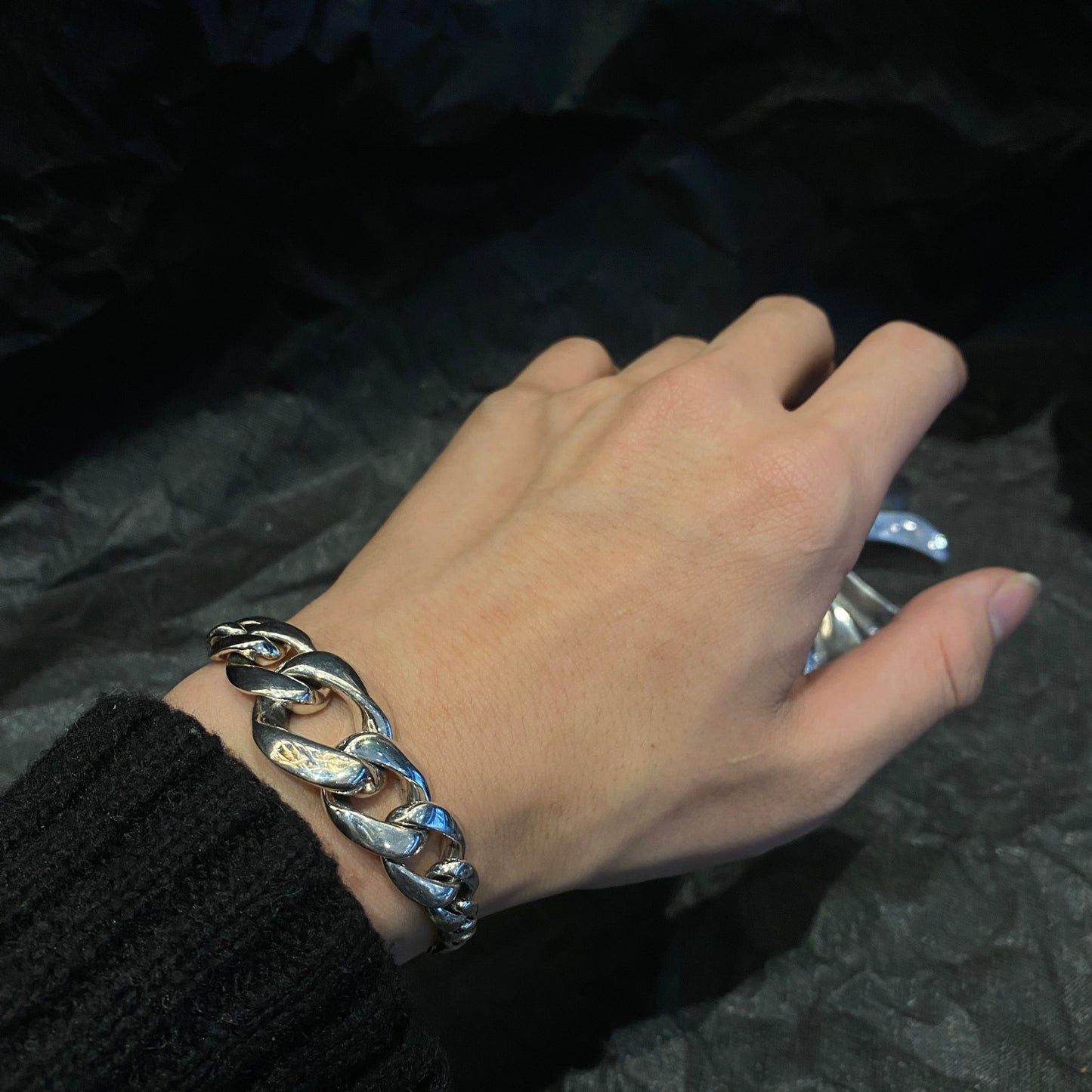 CHROME HEARTS Cross Flower Polished Gradient Bracelet