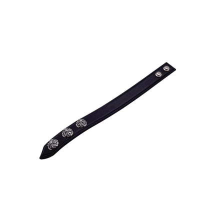 Chrome Hearts Cross Leather Bracelet