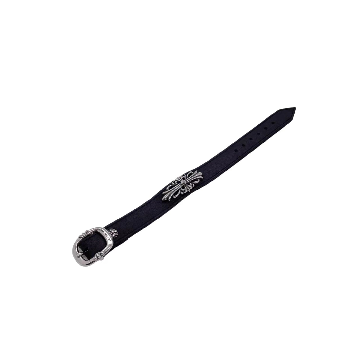 Chrome Hearts Iris Leather Bracelet