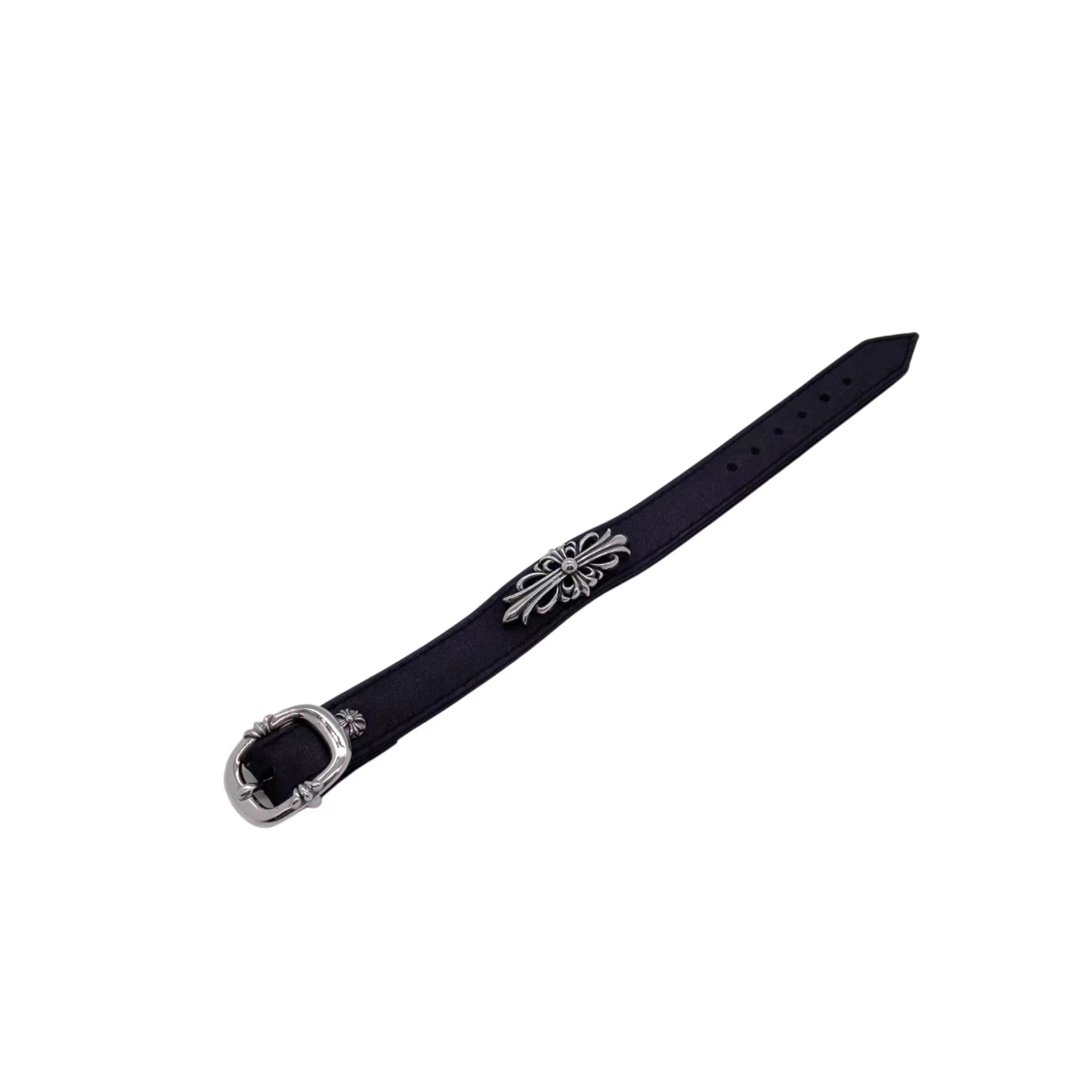 Chrome Hearts Iris Leather Bracelet