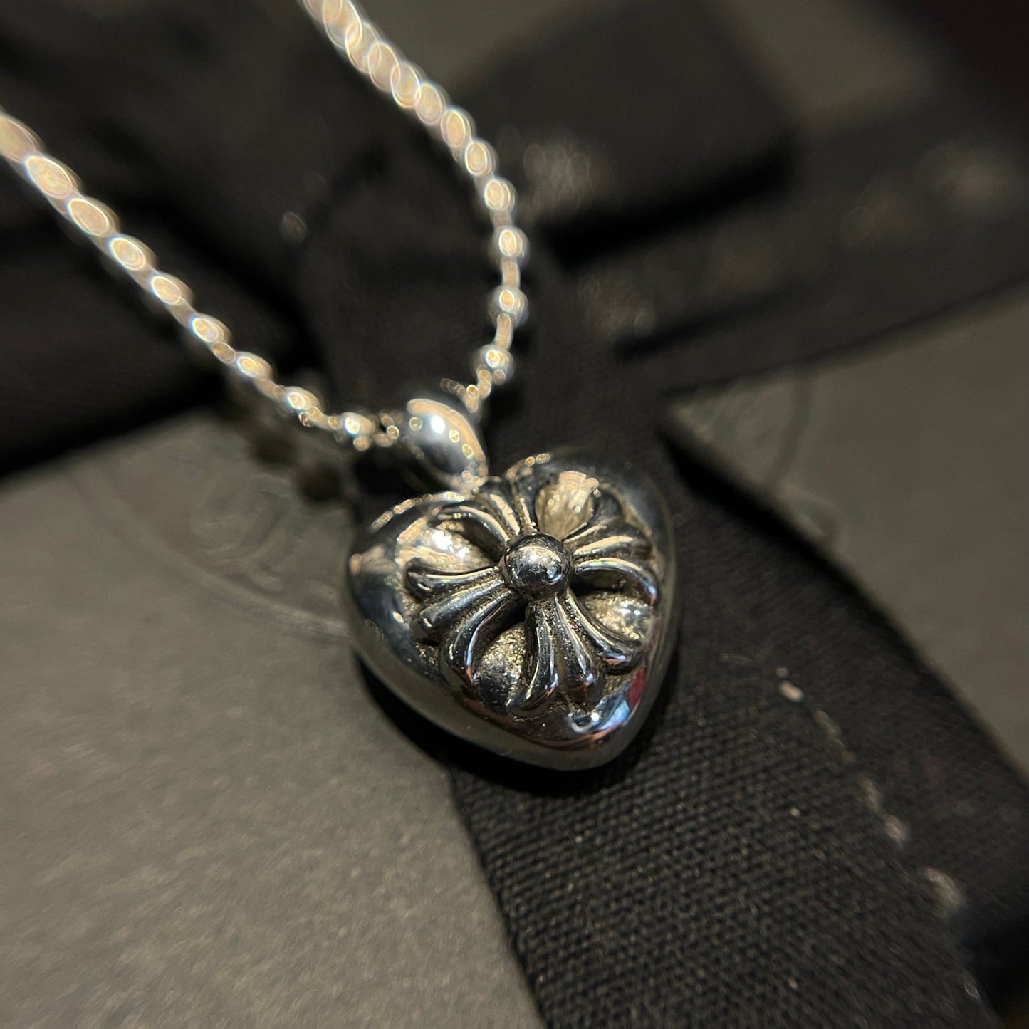 Chrome hearts cross heart necklace