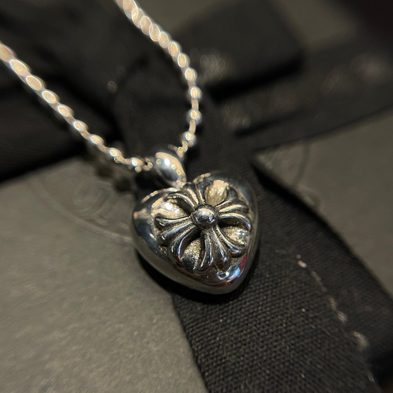 Chrome hearts cross heart necklace