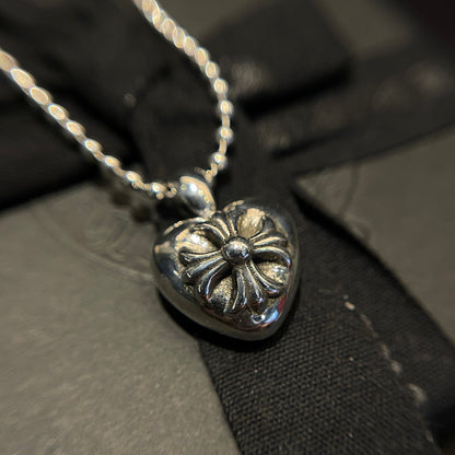Chrome hearts cross heart necklace