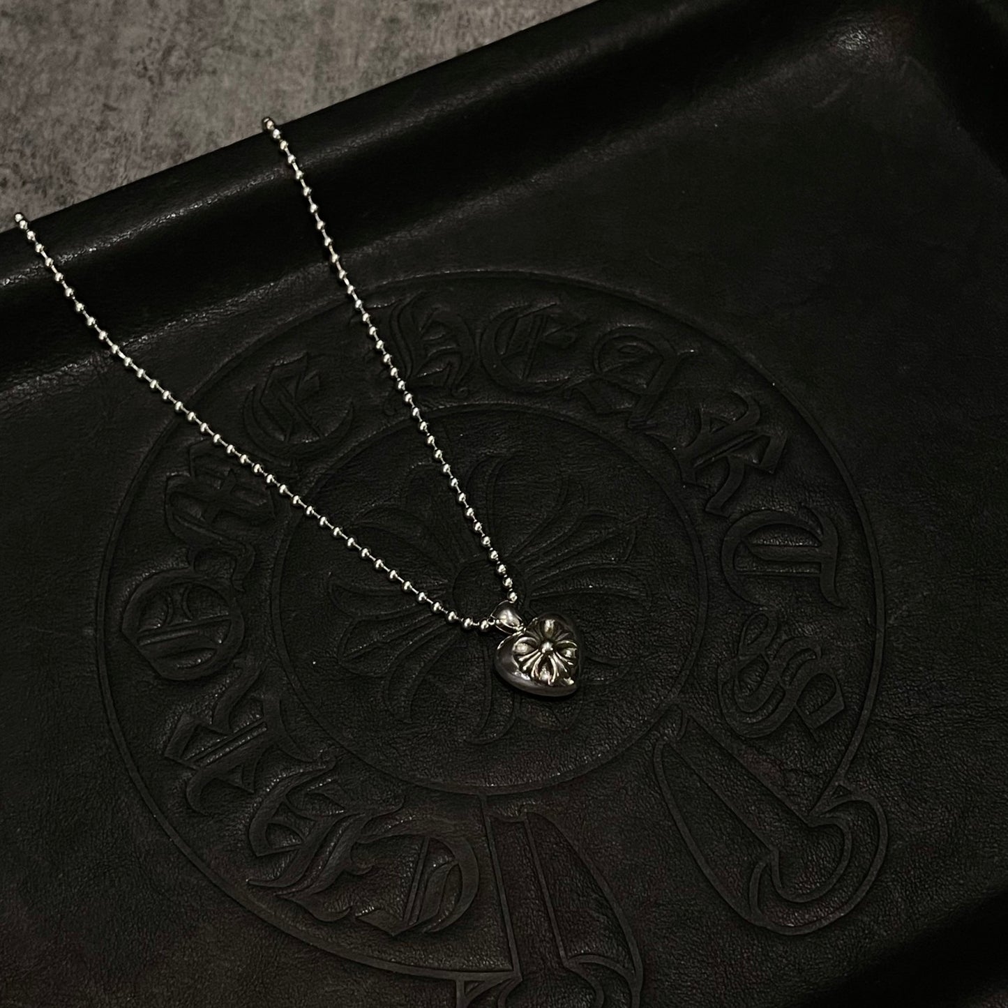 Chrome hearts cross heart necklace