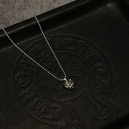 Chrome hearts cross heart necklace