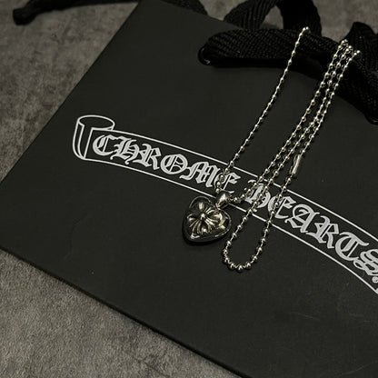Chrome hearts cross heart necklace