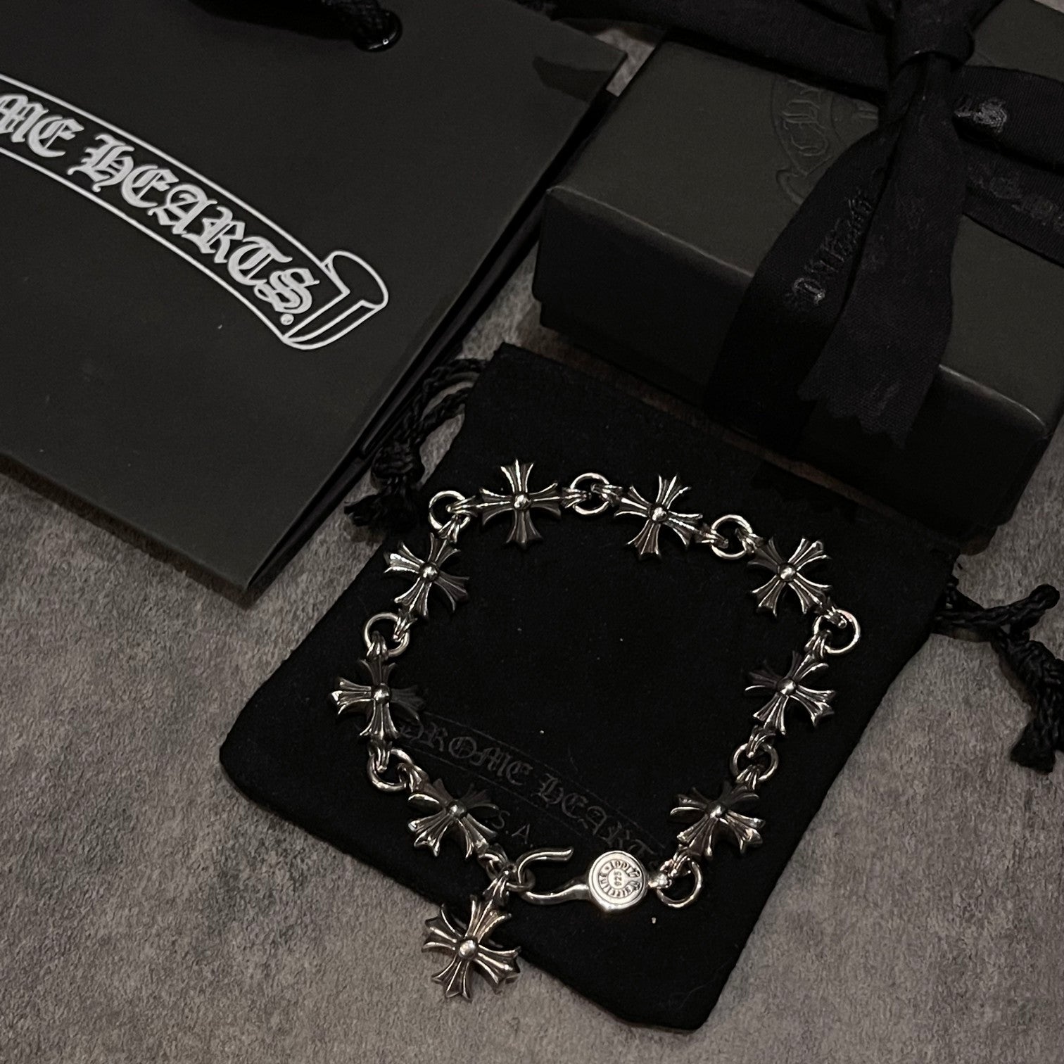 CHROME HEARTS Nine-section cross flower bracelet