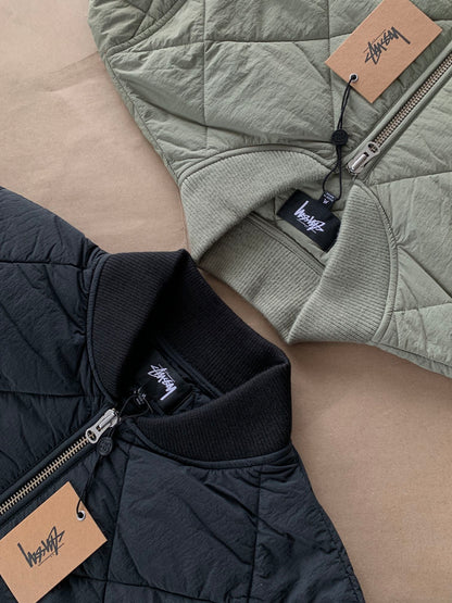 Stussy Dice Quilted Liner Jacket "Black"