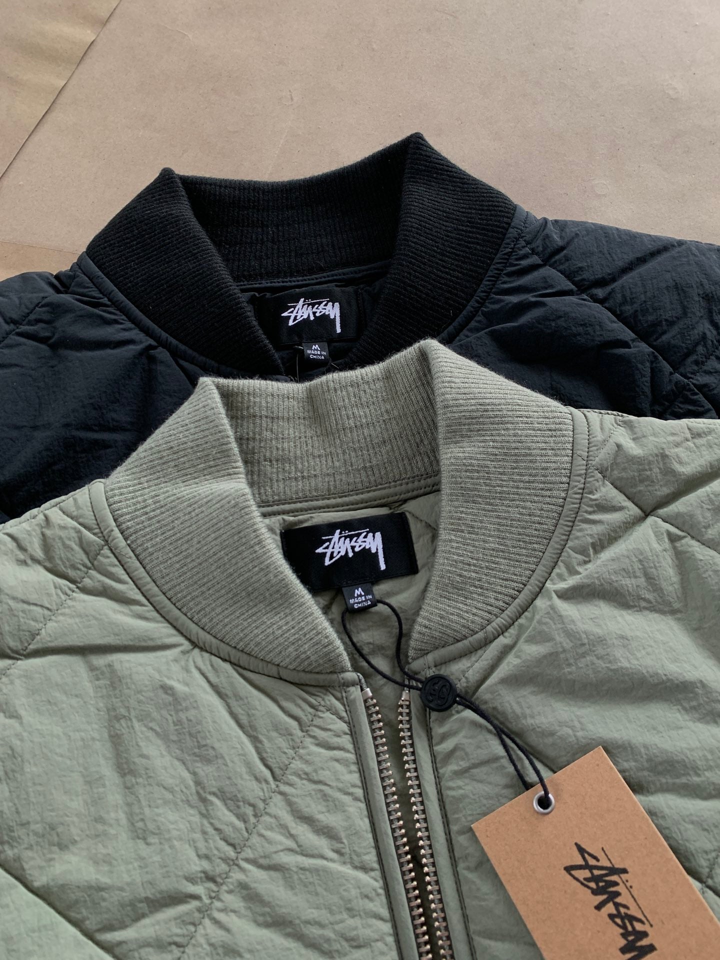 Stussy Dice Quilted Liner Jacket "Black"