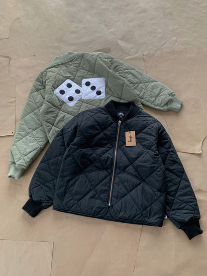 Stussy Dice Quilted Liner Jacket "Black"