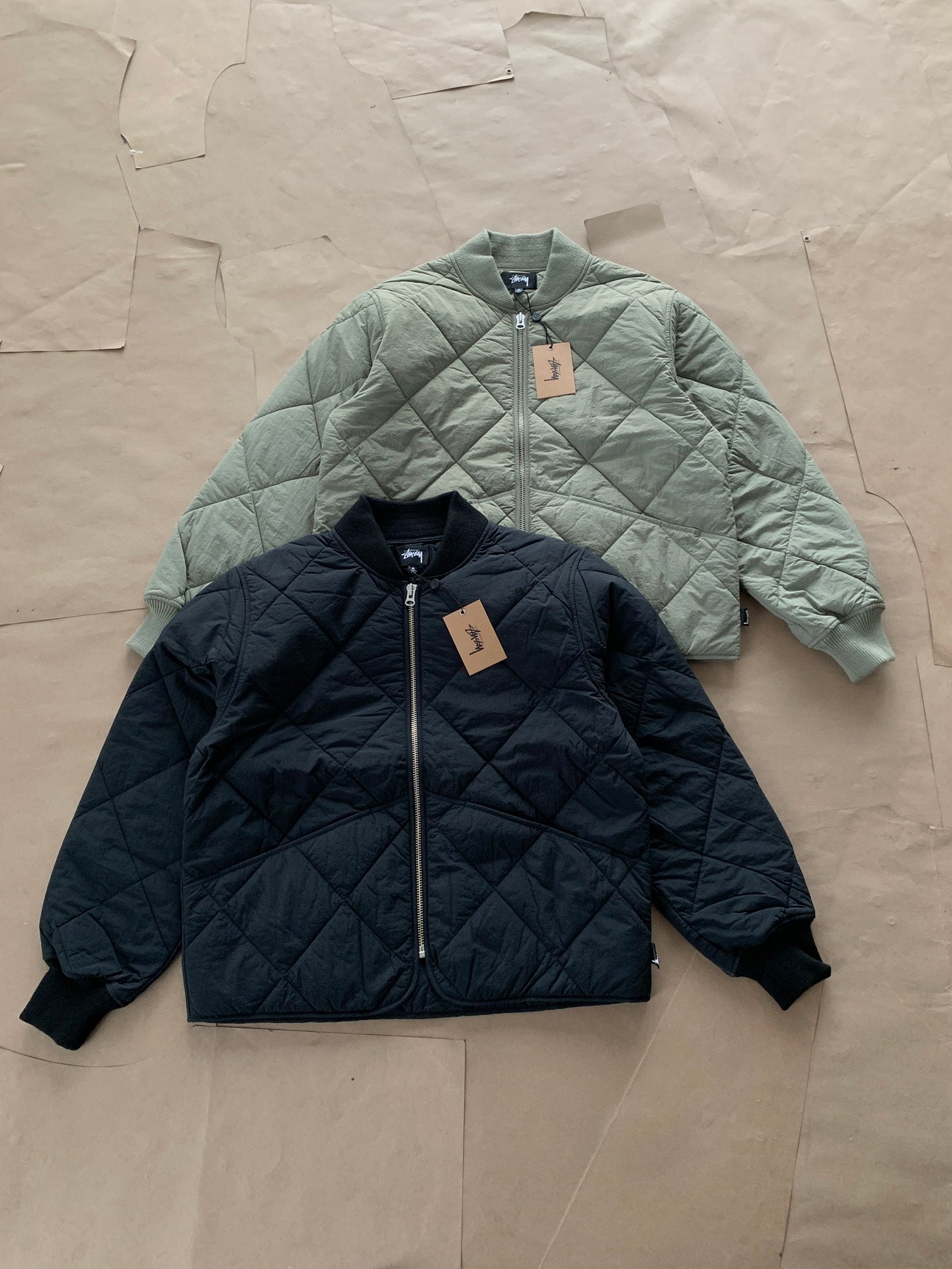 Stussy Dice Quilted Liner Jacket "Black"